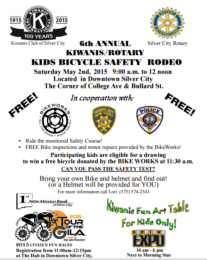 April 29th, 2015: Kiwanis/Rotary Bicycle Rodeo