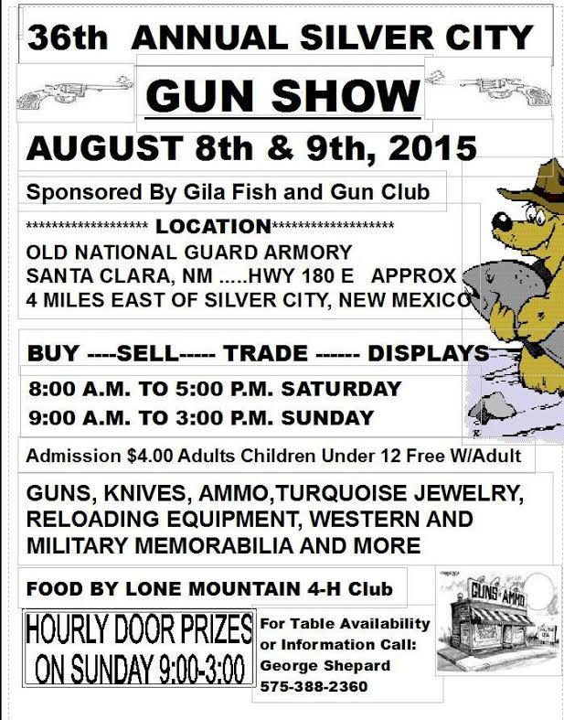 August 7th, 2015: Gun Show this Weekend