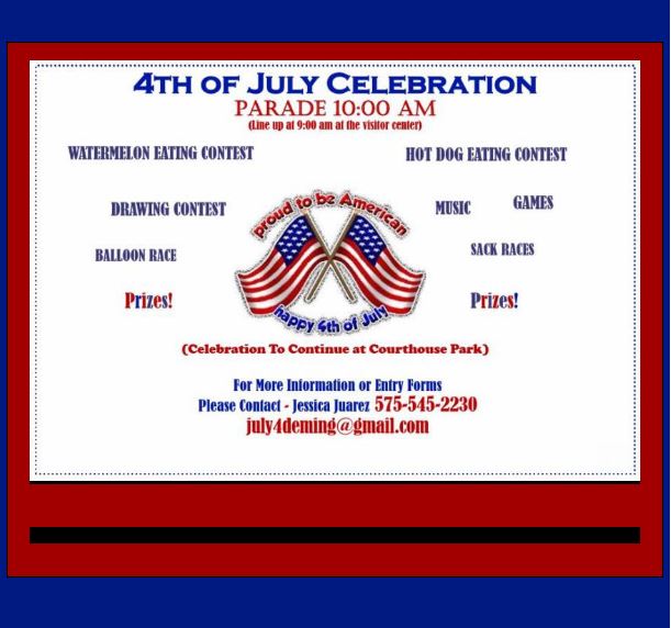 Fourth of July Celebration in Deming
