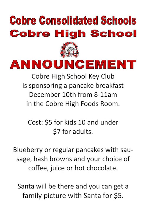 Cobre High Key Club Pancake Breakfast