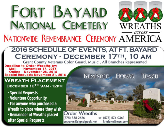Wreaths Across America Day at Fort Bayard National Cemetery