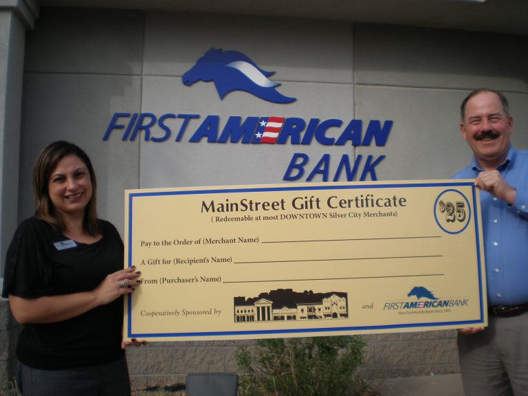 Silver City MainStreet Gift Certificates