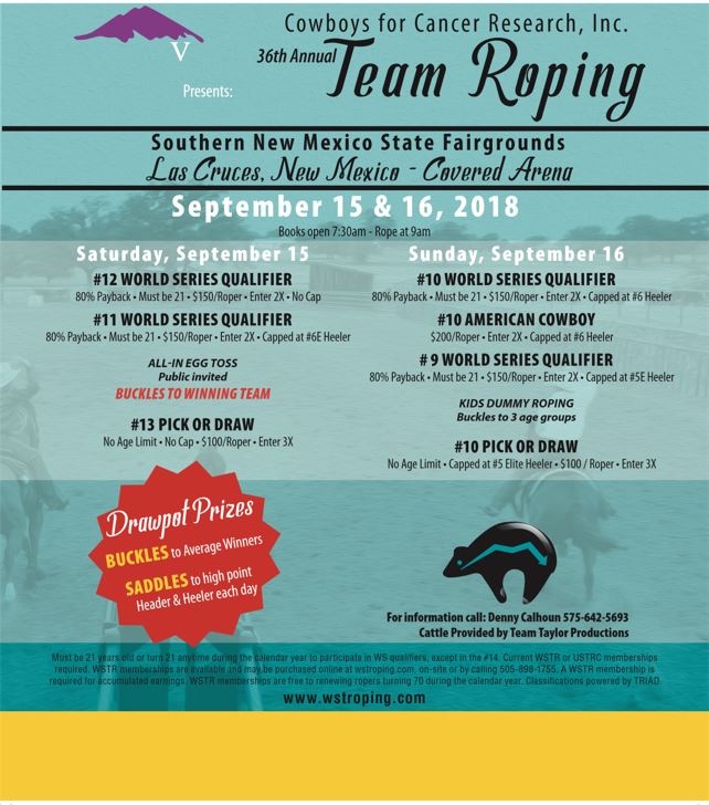 36th Annual Cowboys for Cancer Team Roping