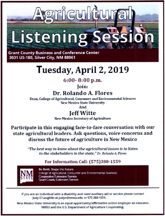 Agricultural Listening Session