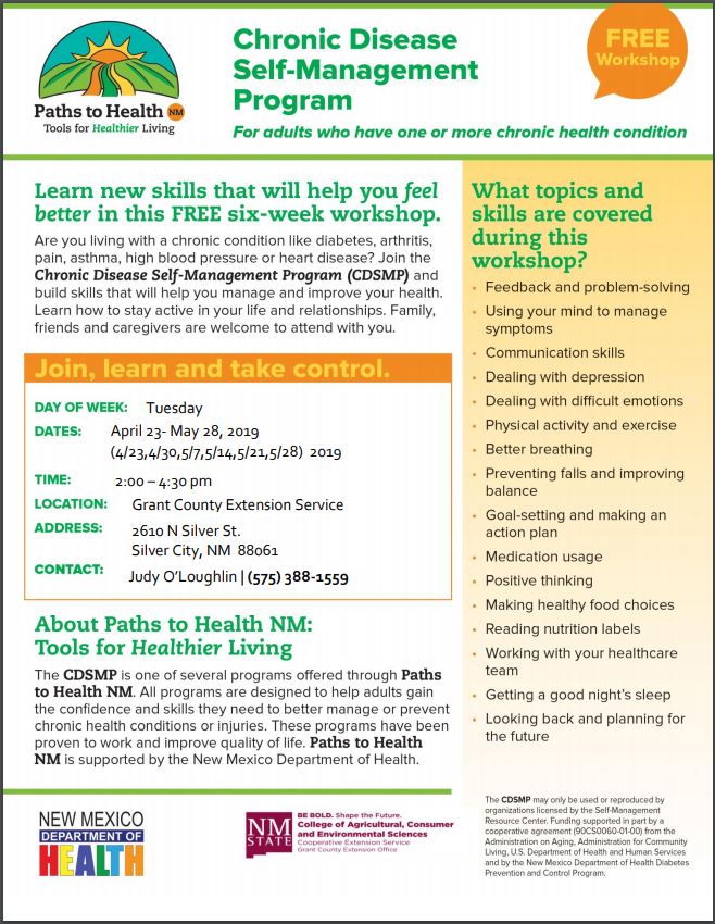 Free Chronic Disease Self-Management Workshop