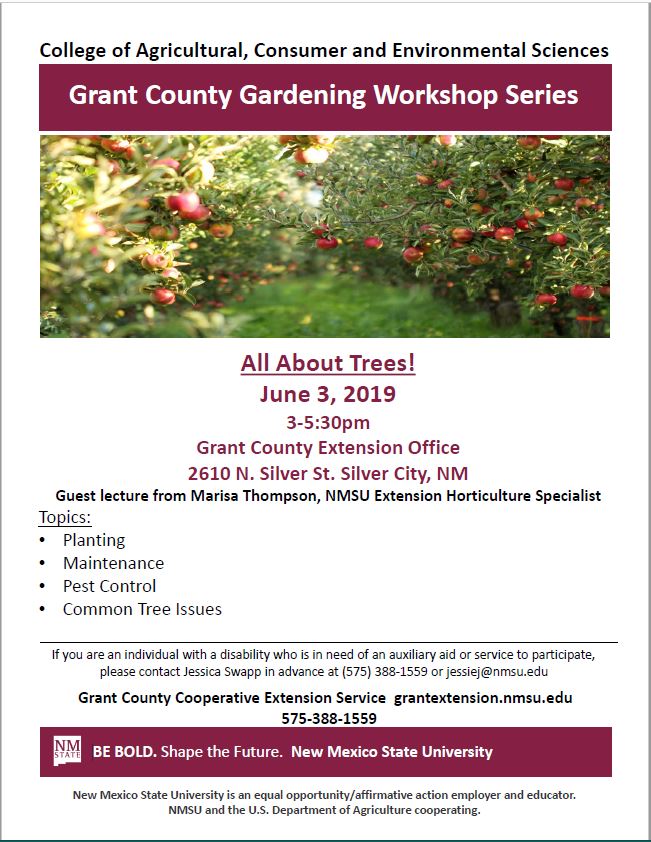 Grant County Gardening Workshop: All About Trees