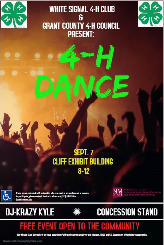White Signal 4-H & Grant County 4-H Council Dance