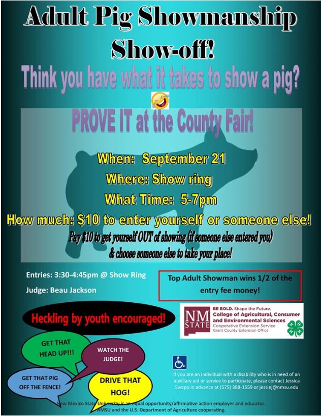 Grant County Fair Pig Show