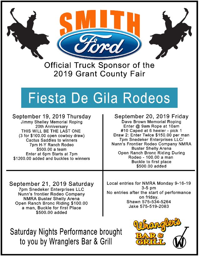 Grant County Fair Fiesta De Gila Rodeos