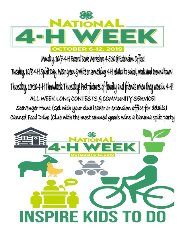 National 4-H Week