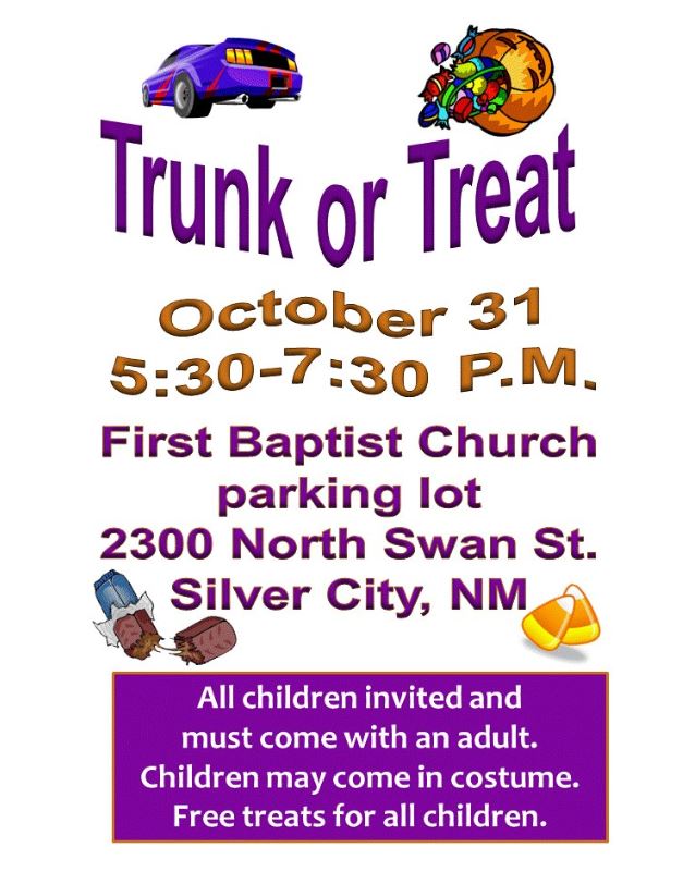 First Baptist Church Trunk or Treat