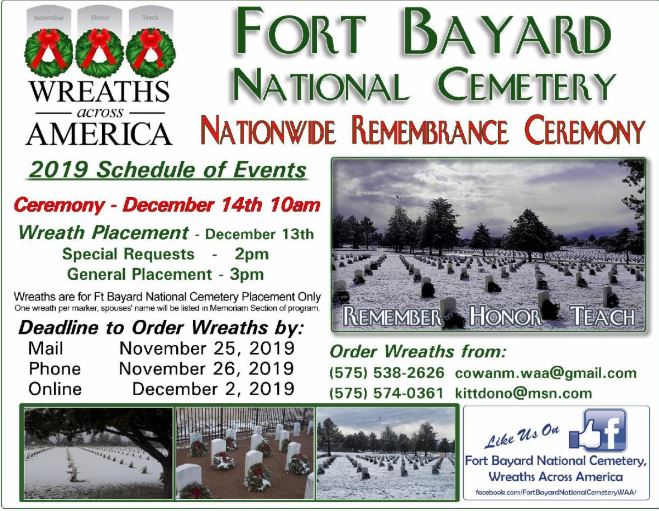 Fort Bayard National Cemetery Wreaths Across America