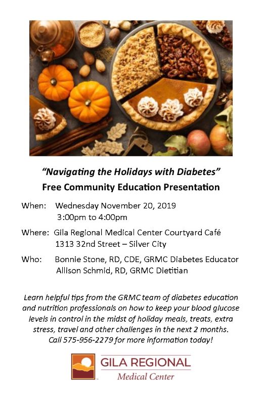 “Navigating the Holidays with Diabetes” Free Community Education Presentation