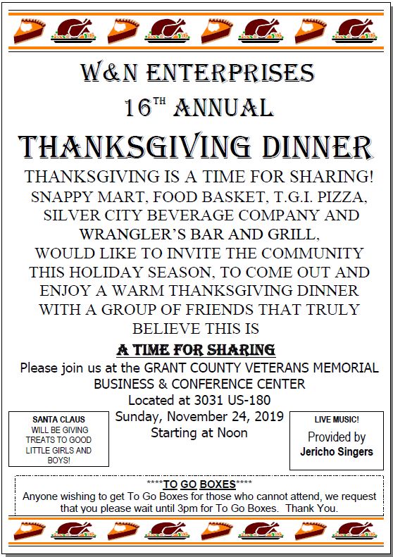 W & N Enterprises 16th Annual Thanksgiving Dinner