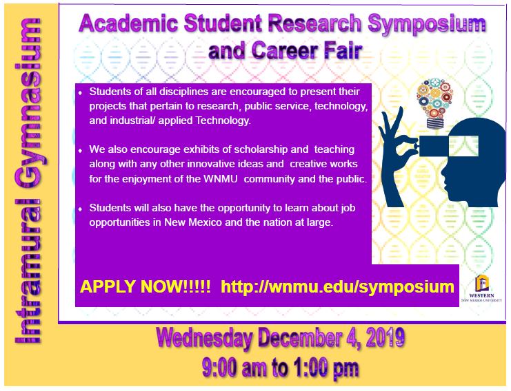 WNMU Academic Student Research Symposium/Career Fair