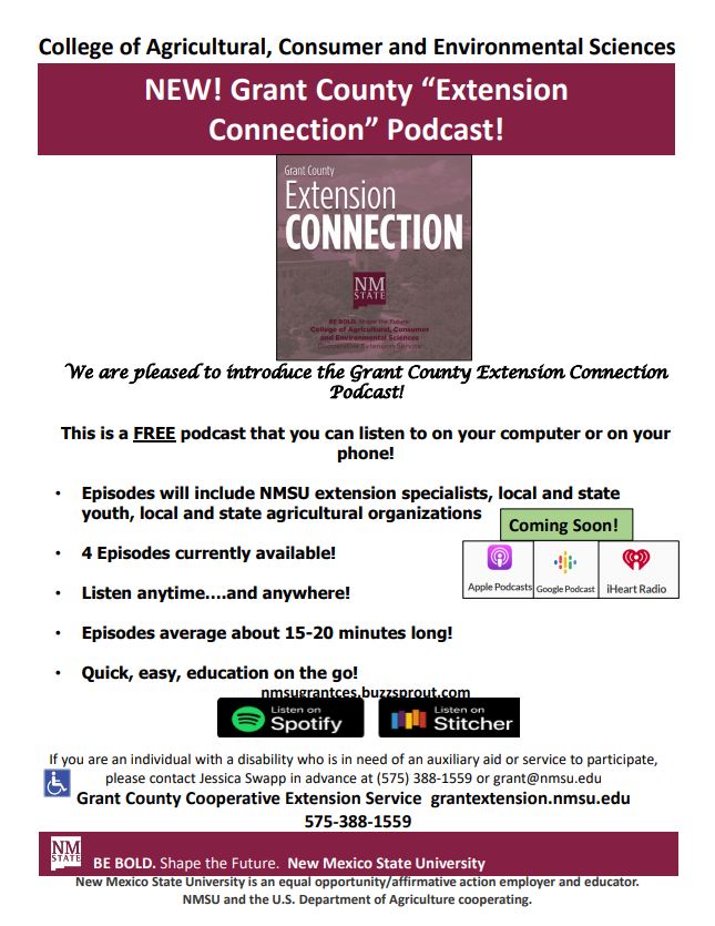 Grant County Extension Connection Free Podcasts
