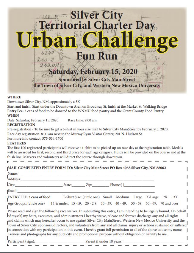 Silver City Territorial Charter Day Urban Challenge Fun Run