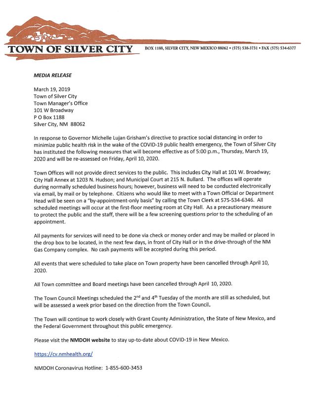 Town of Silver City PSA