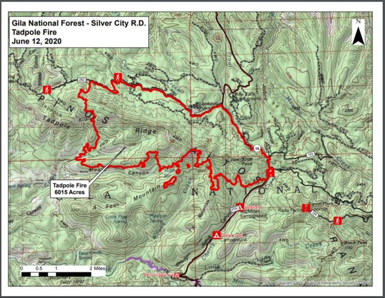 Gila National Forest – Tadpole Fire Map