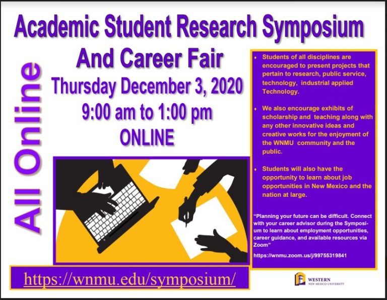 Virtual Academic Student Research Symposium and Job Fair