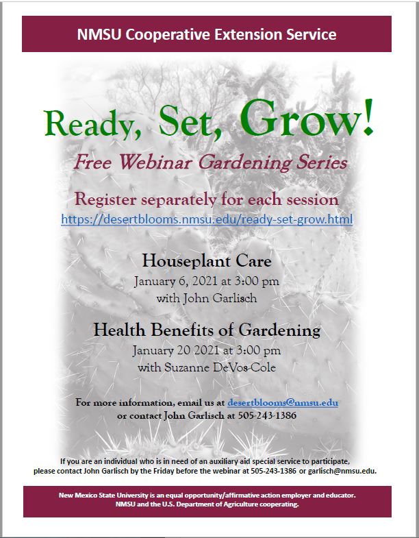 Free Webinar Gardening Series