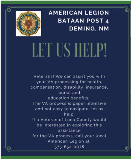 Assistance for Luna County Veterans