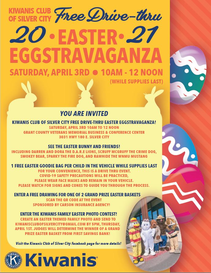 Kiwanis Free Easter Drive-thru “Eggstravaganza”