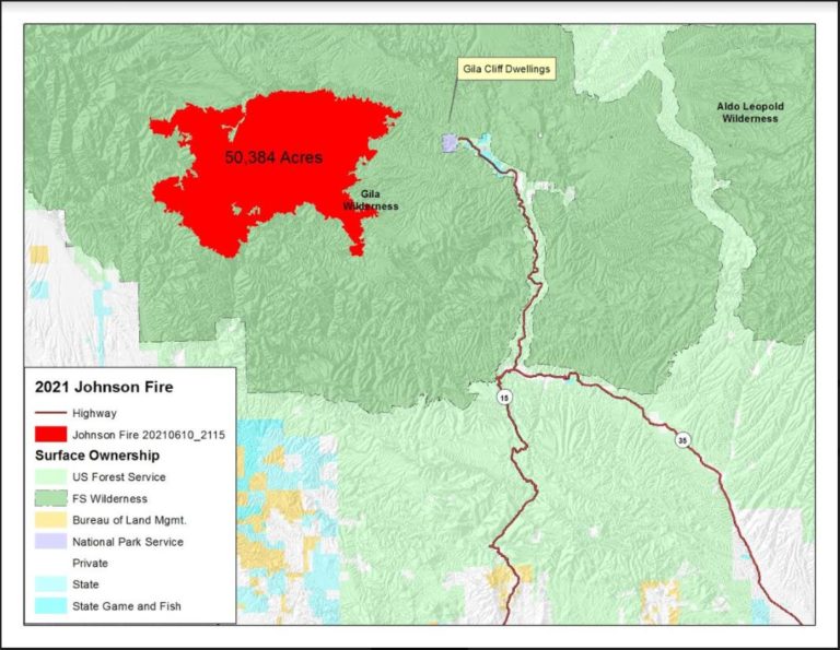 Johnson Fire Map