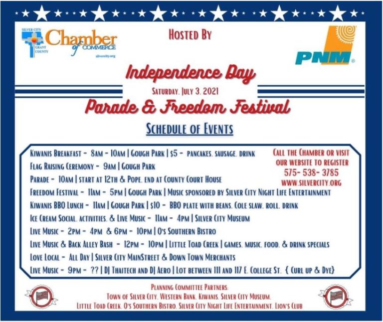 Independence Day Parade & Freedom Fest Schedule