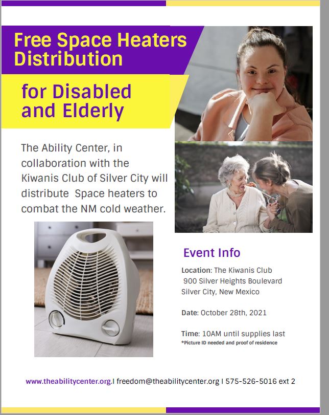 Free Space Heaters for the Disabled and Elderly