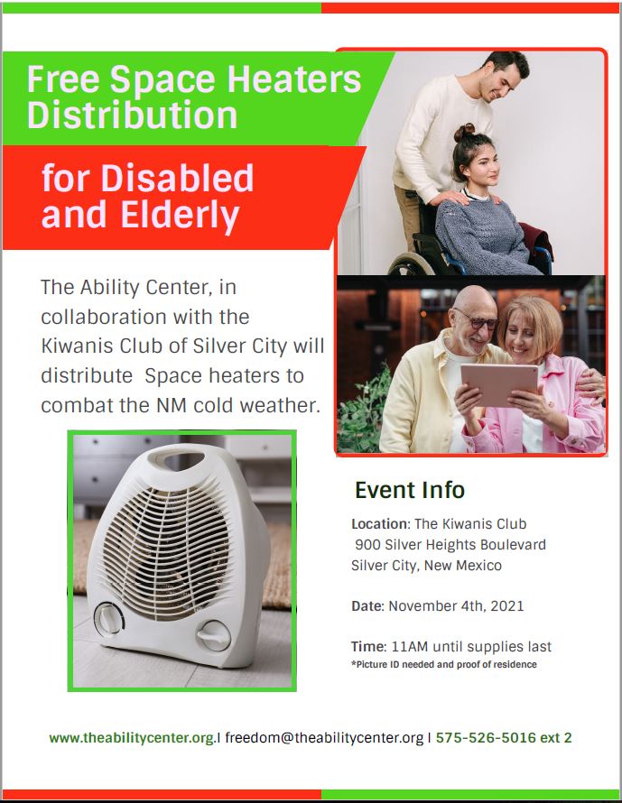 Free Space Heaters for Elderly and Disabled