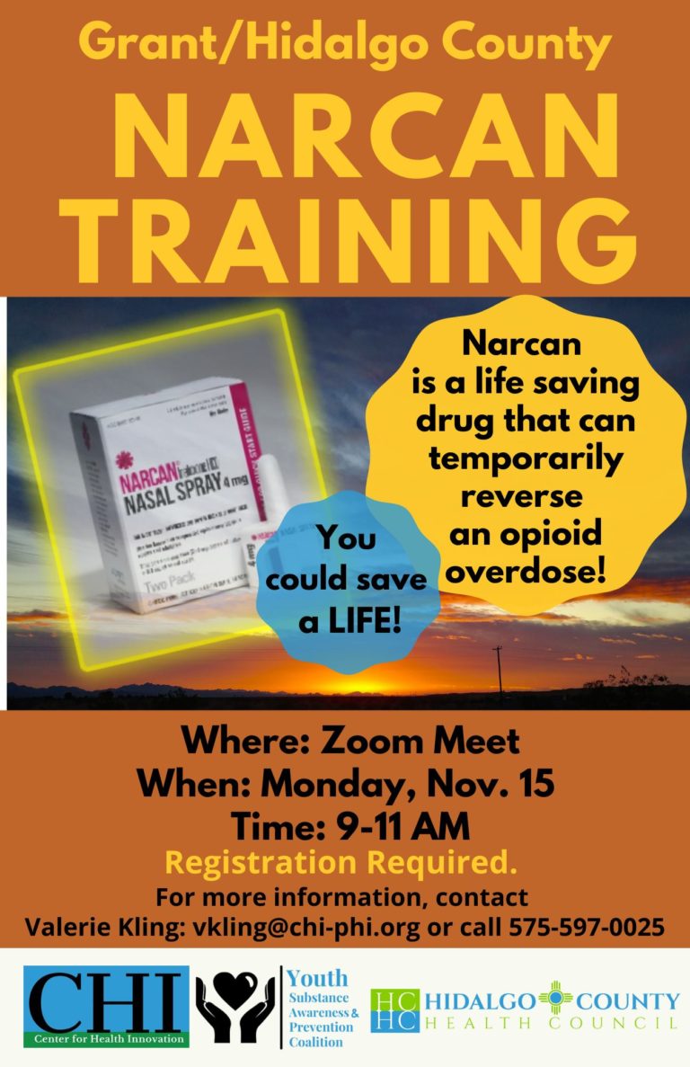 Grant/Hidalgo Free Online Narcan Training Session