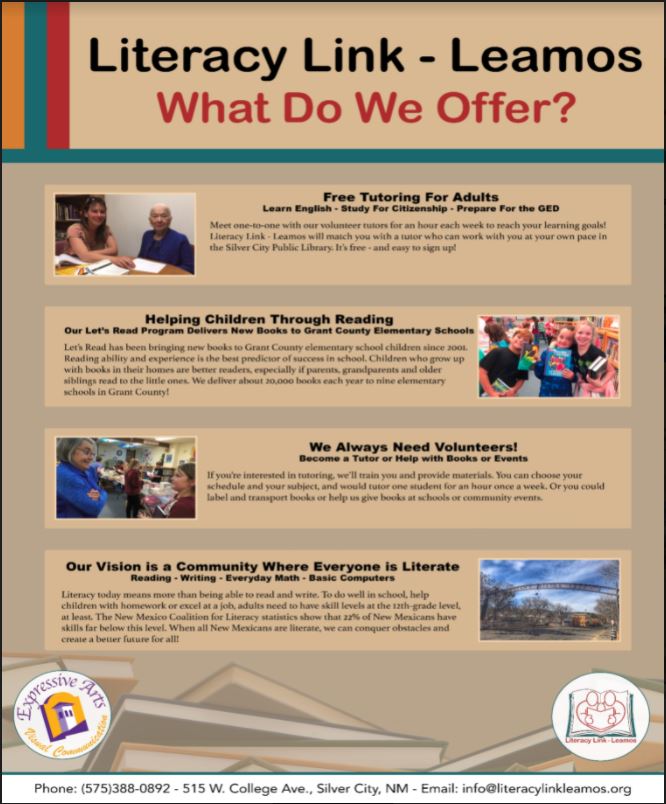 Literacy Link Leamos Free Tutoring