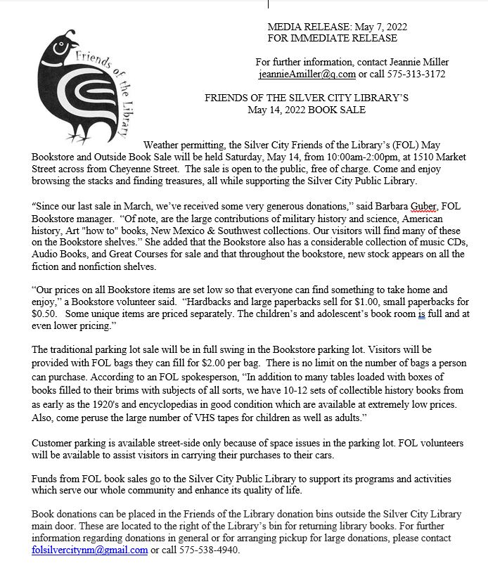 Friends of the Silver City Library