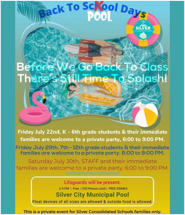 Silver Schools Private Pool Party