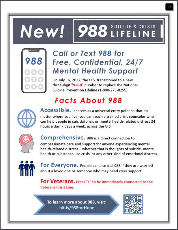 988 Suicide & Crisis Lifeline