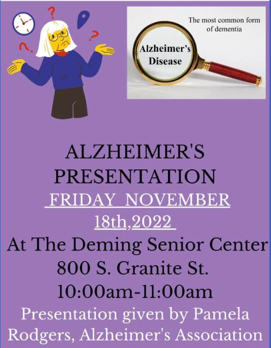 Alzheimer’s Presentation in Deming