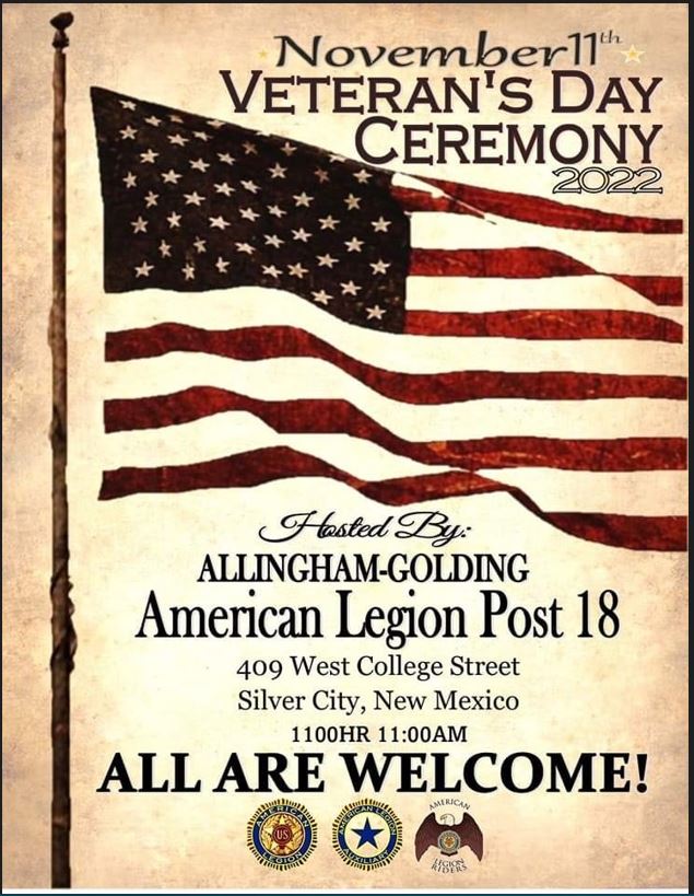 Veteran’s Day Ceremony and Free Lunch