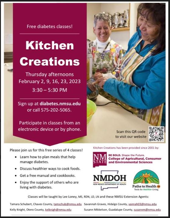 Free Diabetes Cooking Classes – Kitchen Creations