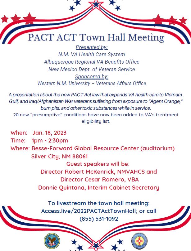 NM Veterans “PACT ACT” Townhall Meeting