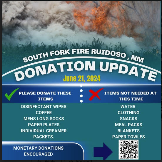 Ruidoso Donation Update