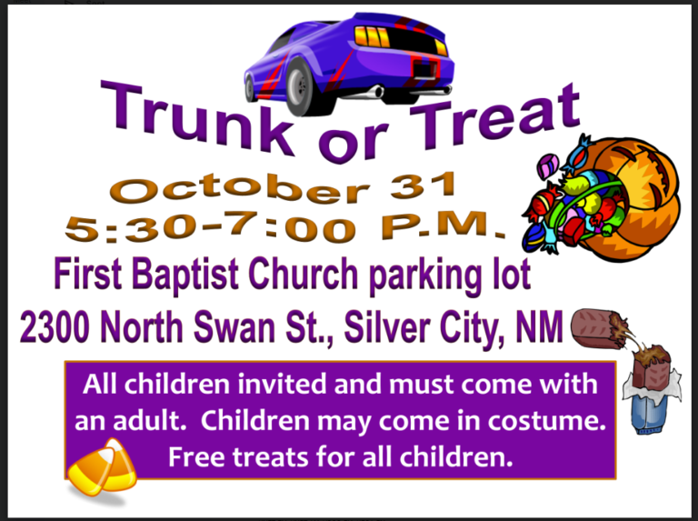 First Baptist Church Trunk or Treat