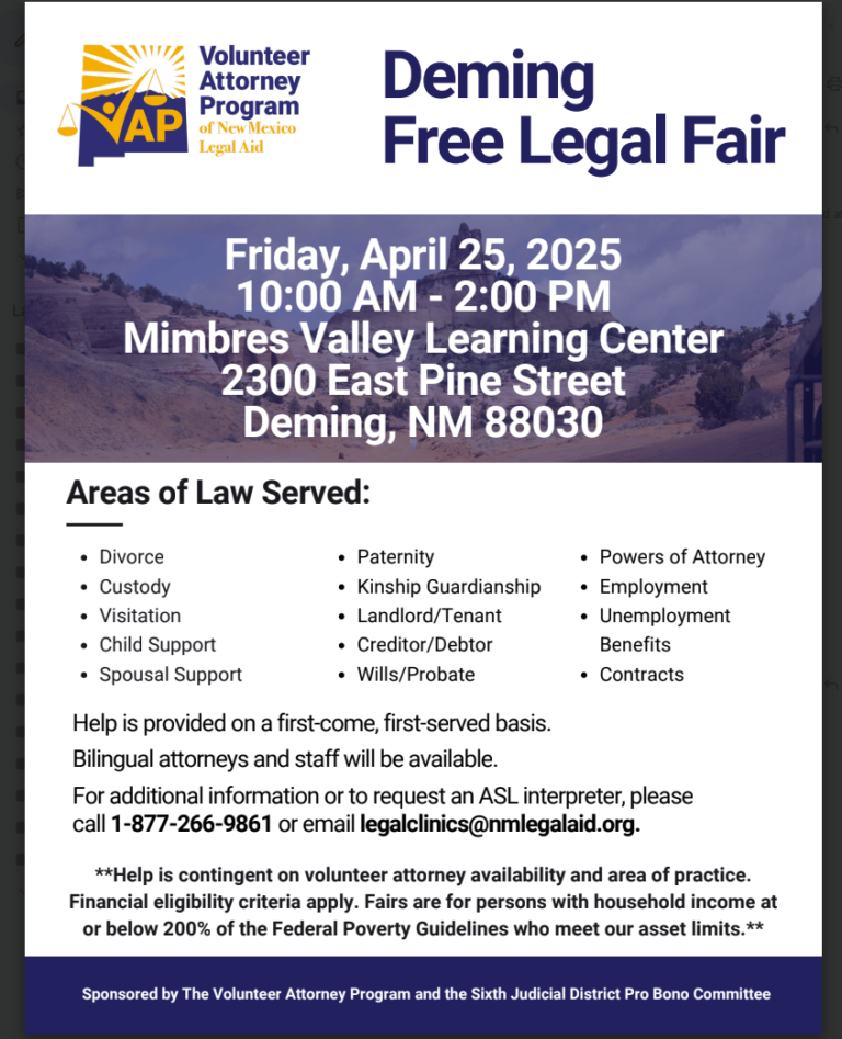 Deming Free Legal Fair
