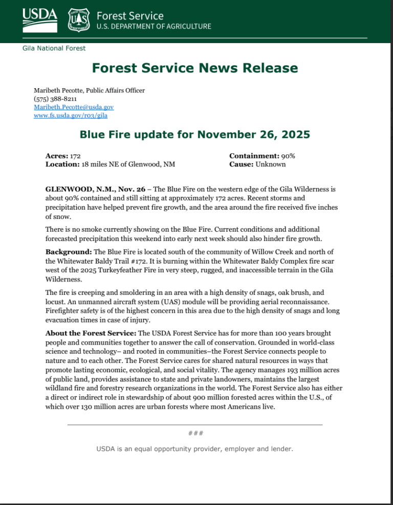 Blue Fire Update