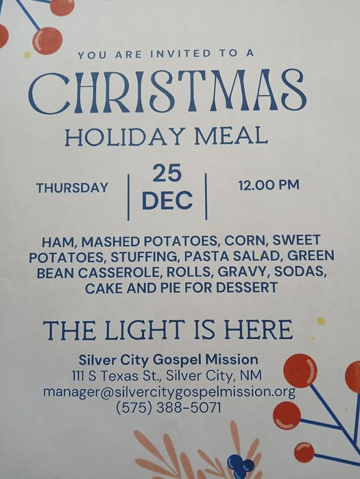 Silver City Gospel Mission Christmas Dinner