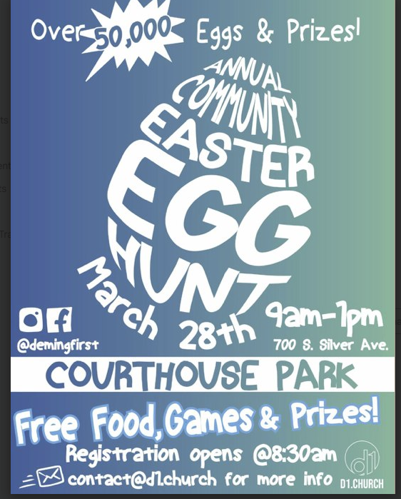 D1 Church in Deming Easter Egg Hunt