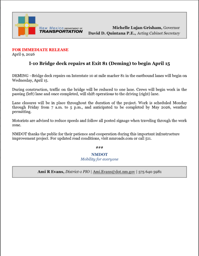 I-10 Bridge Deck Repairs