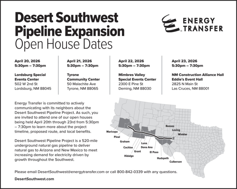 Desert Southwest Pipleline Expansion Open House