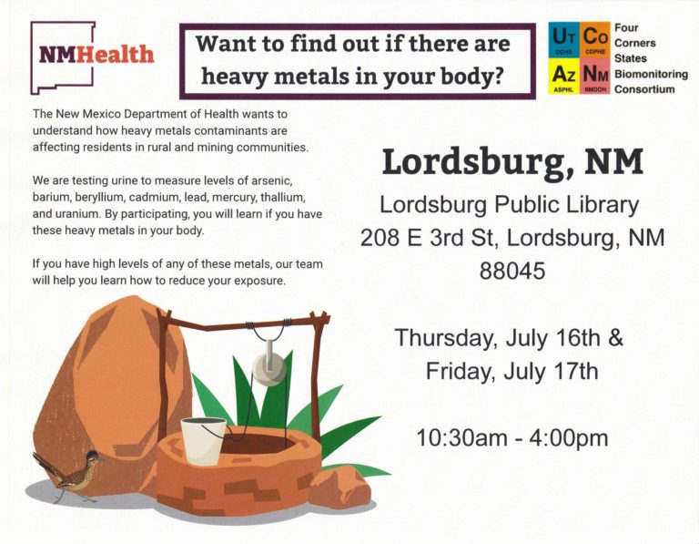 NM Department of Health Testing