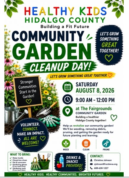 Healthy Kids Hidalgo County Community Garden Cleanup